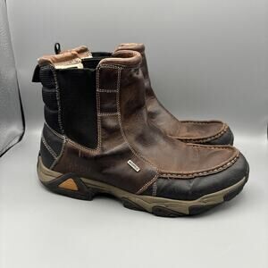 Ahnu Tamarack Insulated Waterproof Low Boots Brown Slip-On Thinsulate Men’s 11